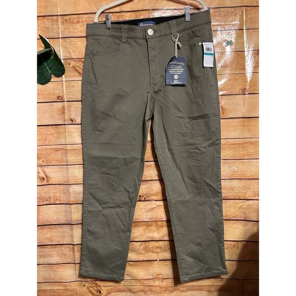 Democracy Womens Size 16 “Ab" Solutions Vintage Skinny Olive Green - Picture 1 of 4